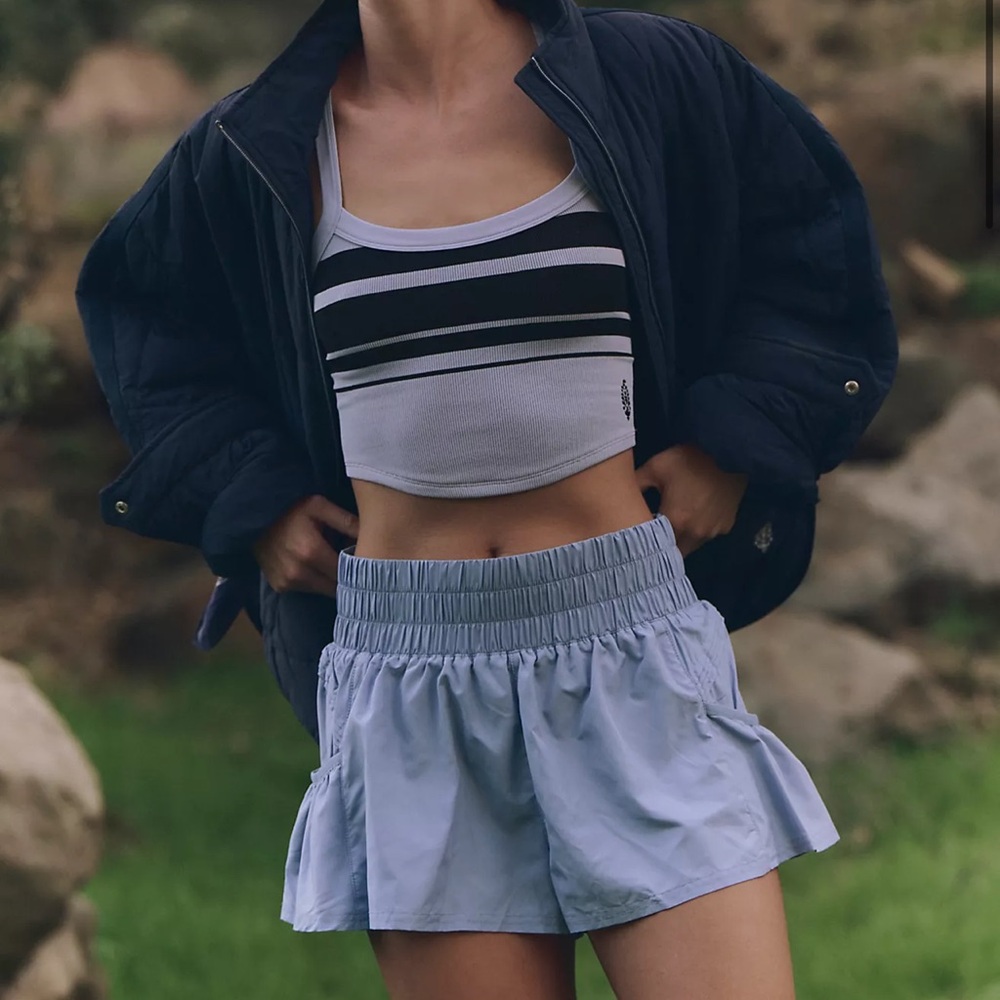 Blue Get Your Flirt On Shorts